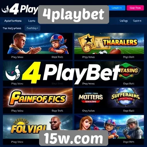 Tipos de jogos disponíveis no 4playbet
